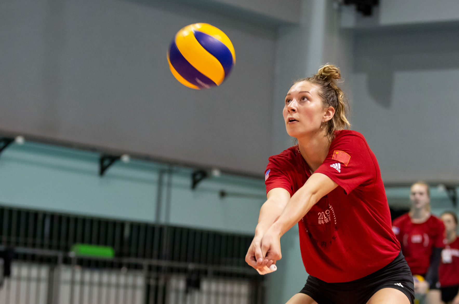 NU volley china two